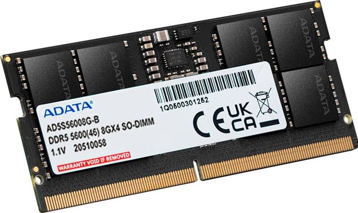Produktbild Adata SO-DDR5 8GB 5600-46 Premier Single Tray (1 x 8GB, 5600 MHz, DDR5-RAM, SO-DIMM)