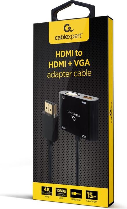 Immagine prodotto Gembird Da HDMI maschio a HDMI femmina + VGA f (HDMI, VGA, 210 cm)
