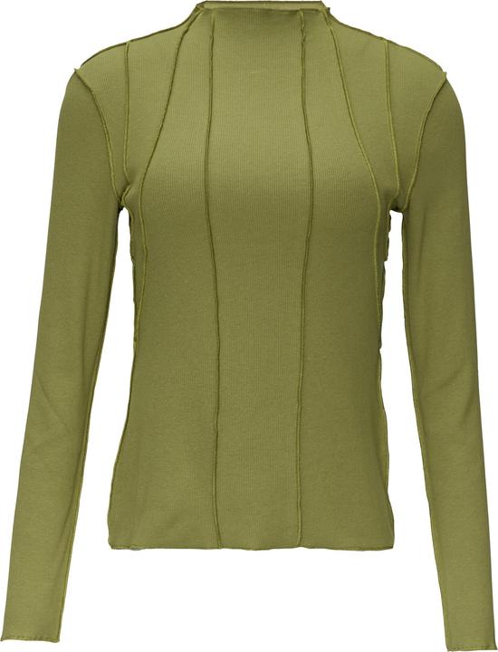 S.Oliver T-Shirt Enganliegendes Langarmshirt mit Naht-Details (46)