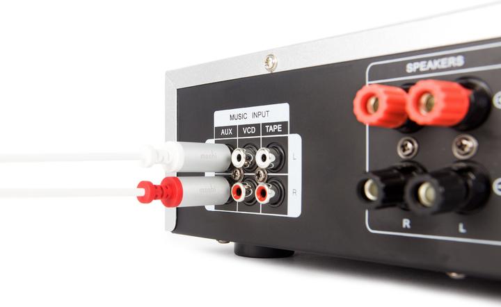 Image du produit Moshi Câble RCA Connecteur stéréo 3,5 mm RCA Blanc (1.80 m, Câbles Cinch)