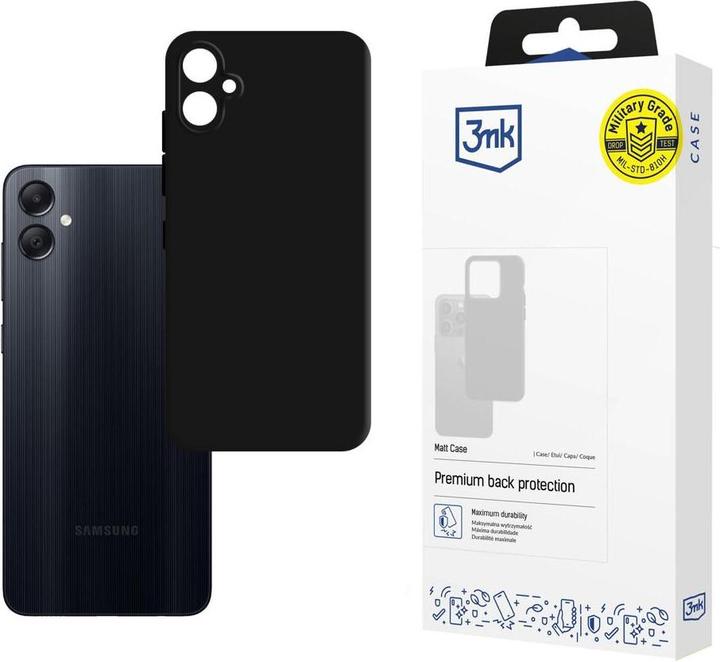 Actual product image 3MK Matt Case Sam A05 czarny/black (Samsung Galaxy A05)
