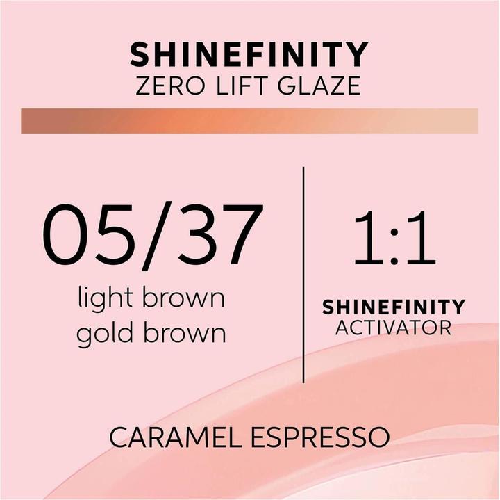 Actual product image Wella Shinefinity (Brown)