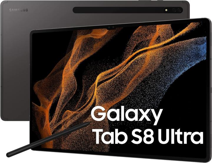 Actual product image Samsung Galaxy Tab S8 Ultra (5G, 14.60", 512 GB, Graphites)