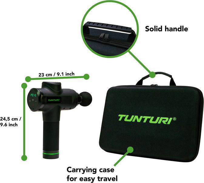 Produktbild Tunturi Massage Gun Pistole MG50 (20 Stufen, 300 min)