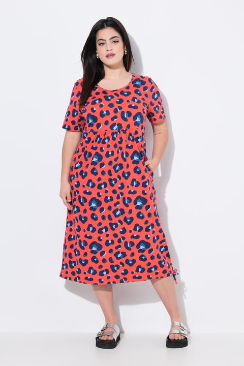 Produktbild Angel of Style Jerseykleid, A-Linie, Leo-Muster, Saum-Bindeband (52)