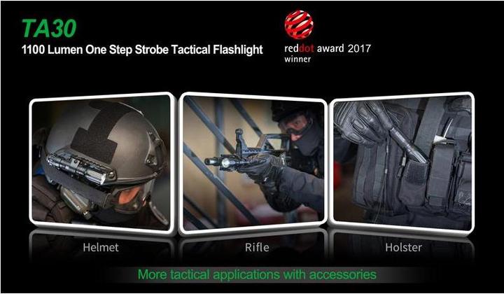 Actual product image Nextorch TA30 2019 LED Flashlight (16 cm, 1100 lm)