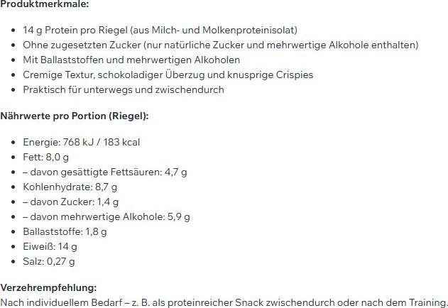 Nährwerte und Zutaten ESN Designer (45 g, 1 Stk.)