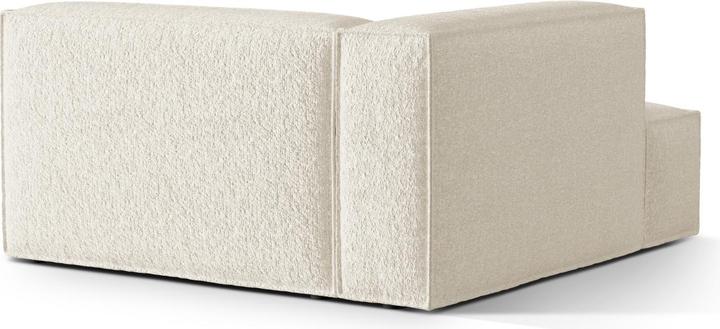 Image du produit Micadoni Chaise longue modulable gauche, "Nuria", 1 Place, Ivoire, 147x147x72 Fabriqué en Europe (Méridienne)