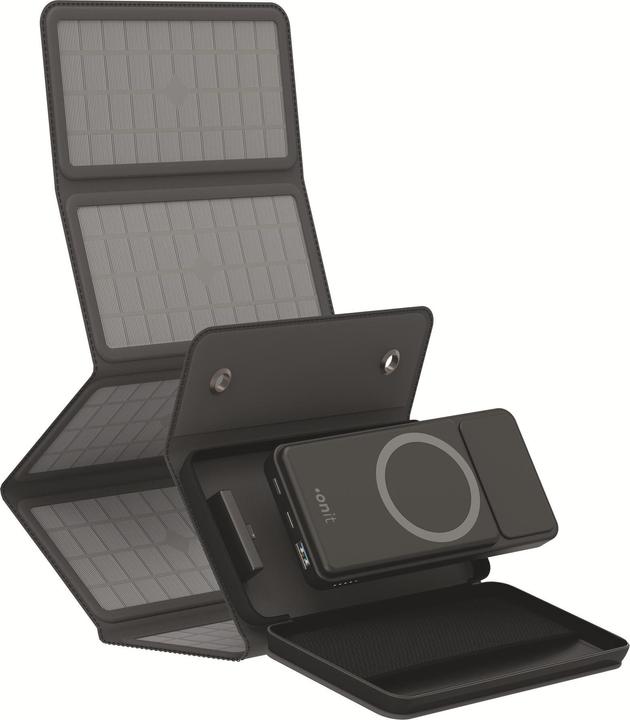 Onit Powerbank Solar Pro 10000 mAh, Akkutyp: Lithium-Polymer (10000 mAh, 20 W, 37 Wh)