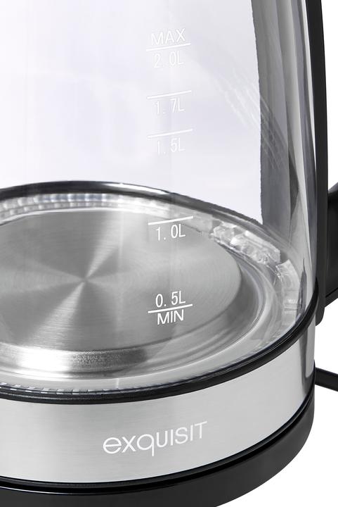 Produktbild Exquisit WK 3501 5010060, glas/edelstahl/sch (2 l)