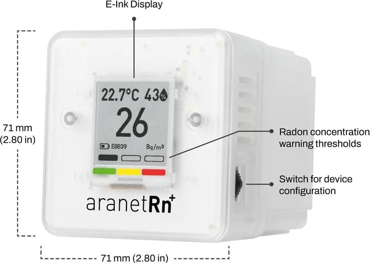 Immagine prodotto Aranet Radon PLUS HOME Sensor, Bluetooth