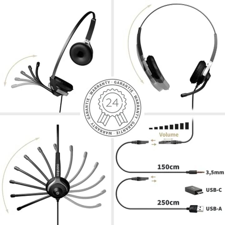 Image du produit Gequdio Casque d'écoute (Filaire, USB-A)