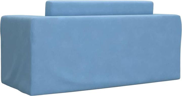 Produktbild vidaXL Kinder-Schlafsofa 2-Sitzer Blau Weicher Plüsch (Kindersofa)