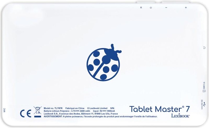 Actual product image Lexibook LexiTab Master 7 inch tablet with educational content and Super Mario protective cover FR Version (7", 1 GB, Super Mario)