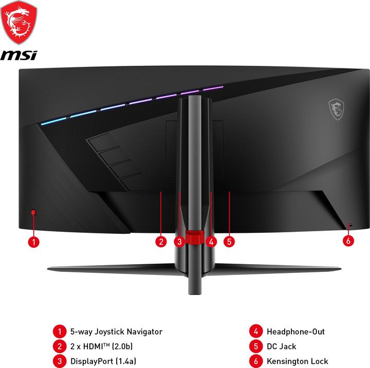 Produktbild MSI MAG 345CQRDE (3440 x 1440 Pixel, 34")