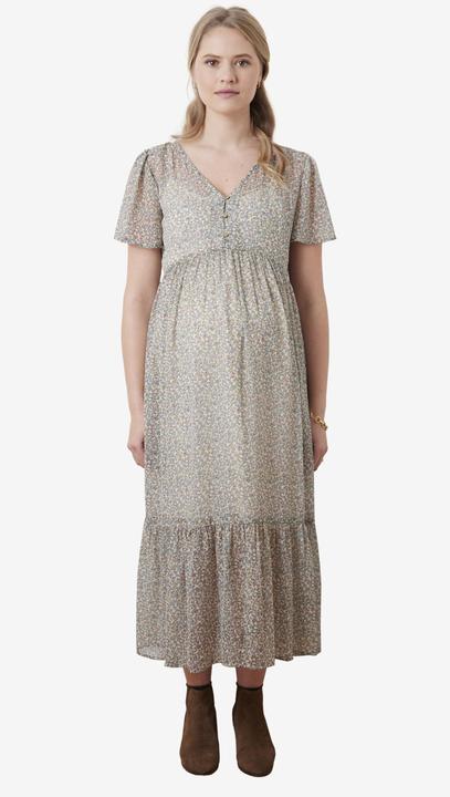 Actual product image Vertbaudet Maxikleid mit Volants für Schwangerschaft & Stillzeit (34)