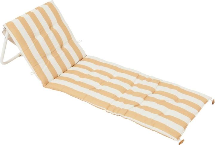 Sunnylife Reclining Beach Chair Mango Bay Golden Mustard Stripe