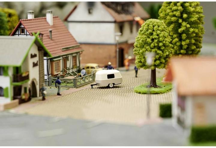 Actual product image Carson Modellsport 1:87 Caravan with trailer hitch 1:87 Trailer