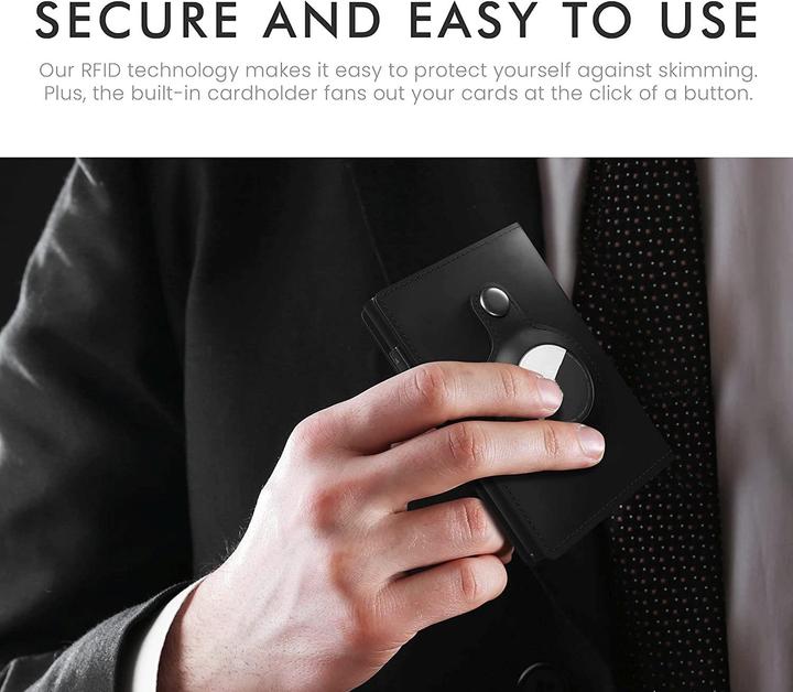Actual product image Cadorabo Cover with card compartment compatible with Airtag