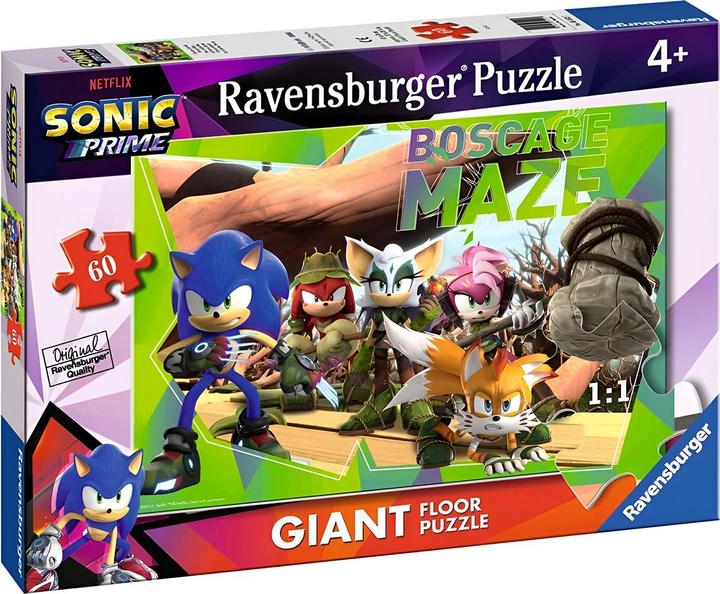 Actual product image Ravensburger Giant 60 Piece Floor Puzzle - Sonic (60 pieces)