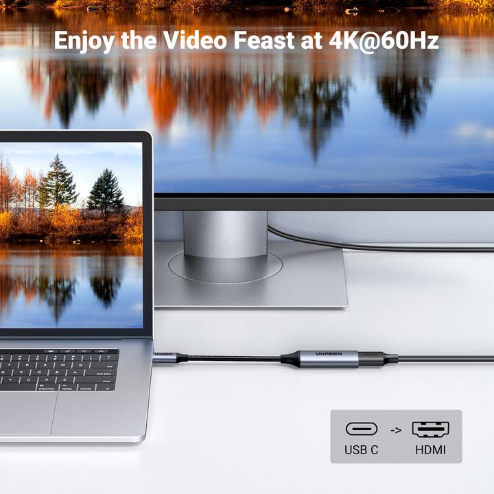 Produktbild Ugreen USB-C zu HDMI Adapter (USB Typ-C, 10 cm)