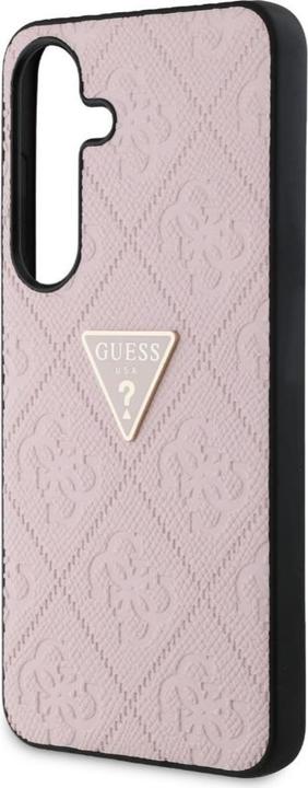 Produktbild Guess Hot Stamp 4G Pattern Triangle Metal Logo Case for Samsung Galaxy S25 - Pink (Samsung Galaxy S25)