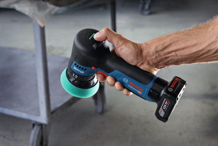Productafbeelding Bosch Professional 12V System Akku-Polierer GPX 12V-77 (inkl. montiertem 77 mm Klett-Stützteller, 77 (Excentrische polijstmachine)