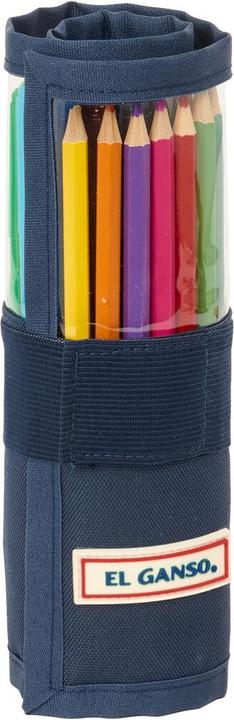 El Ganso Federmäppchen Eclipse Marineblau 7 x 20 x 7 cm 27 Stücke