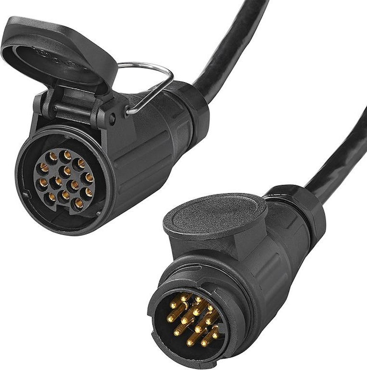Produktbild ProPlus Verlängerungskabel mit Stecker und Steckdose 13-polig