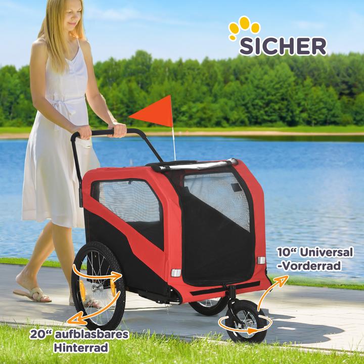 Actual product image PawHut Dog trailer with reflectors
