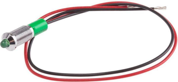 Produktbild RS PRO 6mm vorsteh verchro LED Drähte grü 12VDC
