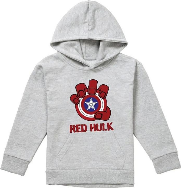 Captain America - Sweat à capuche motif Hulk rouge motif/style Bouclier - Enfant