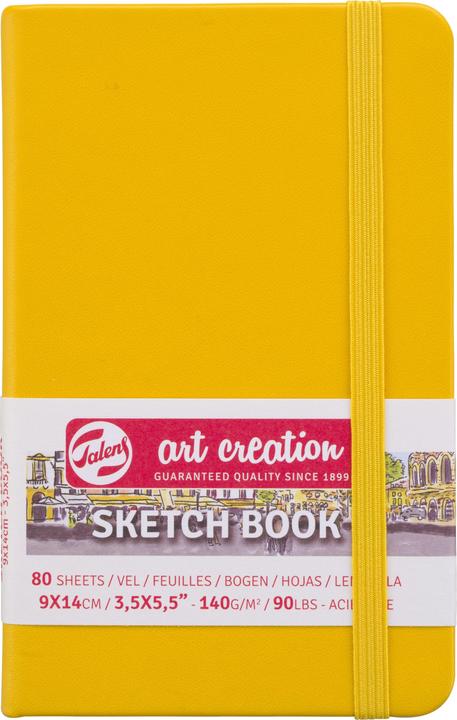 Royal Talens Art Creation Carnet de croquis, 90 x 140 mm, jaune (90 x 140 mm, Couverture rigide)