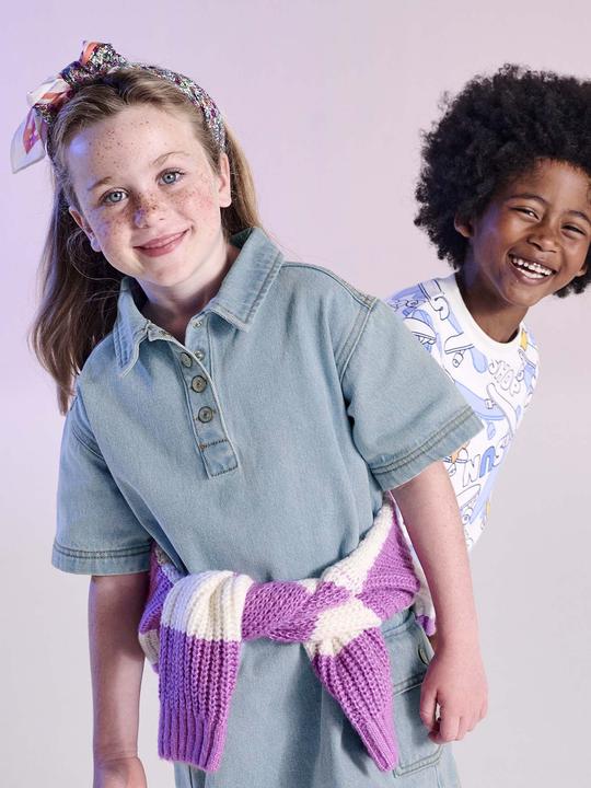 Produktbild Vertbaudet Mädchen Jeanskleid (110)