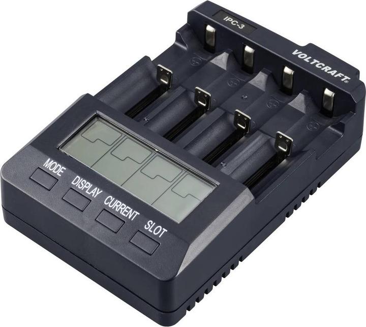 Actual product image Voltcraft Round cell charger IPC-3 (1 pcs., 14500, 18650, AA, CR123A, Chargers without battery)