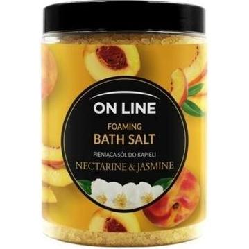 On Line, Sali + Bolle da bagno, Sale da bagno schiumoso alla nettarina e al gelsomino 1200g (Praline da bagno)