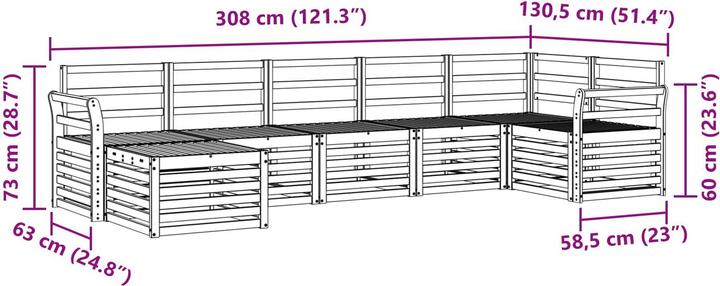Produktbild vidaXL Outdoor-Sofa