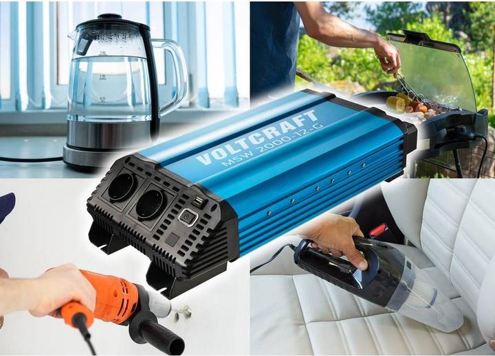 Immagine prodotto Voltcraft Inverter MSW 2000-12-G 2000W 12 V/DC - 230 V/AC