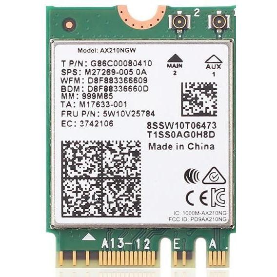 Thumbnail - Intel AX 210 (M.2 A Key, M.2 E Key), Netzwerkkarte