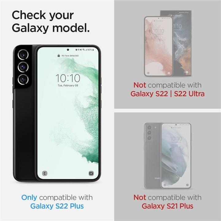 Produktbild Spigen Gehärtetes Glas Glas.Tr Ez Fit 2er-Pack Galaxy S22+ Plus (1 Stück, Samsung Galaxy S21)