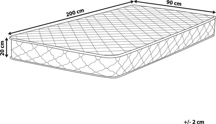 Actual product image Beliani Duo (90 x 200 cm, Spring core)