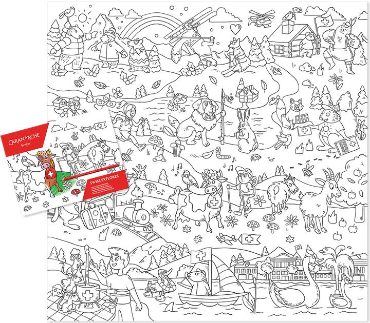Produktbild Caran d'Ache Swiss Explorer Farbposter