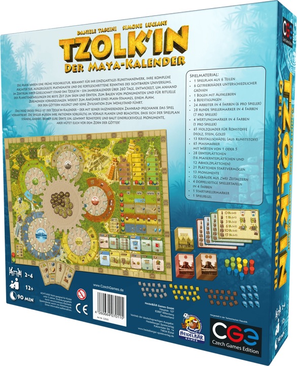 Image du produit Czech games edition CZ025 - Tzolkin : Der Maya - Kalender, jeu de société, 2-4 joueurs, à partir de 13 ans (édition DE) (Allemand)