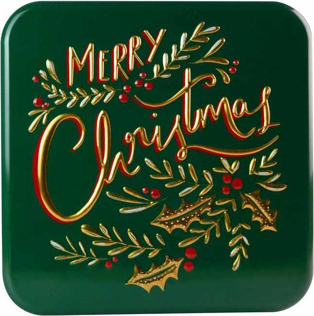 Produktbild miniSchoggi Guetzlidose Merry Christmas, 170 x 170 x 63 mm