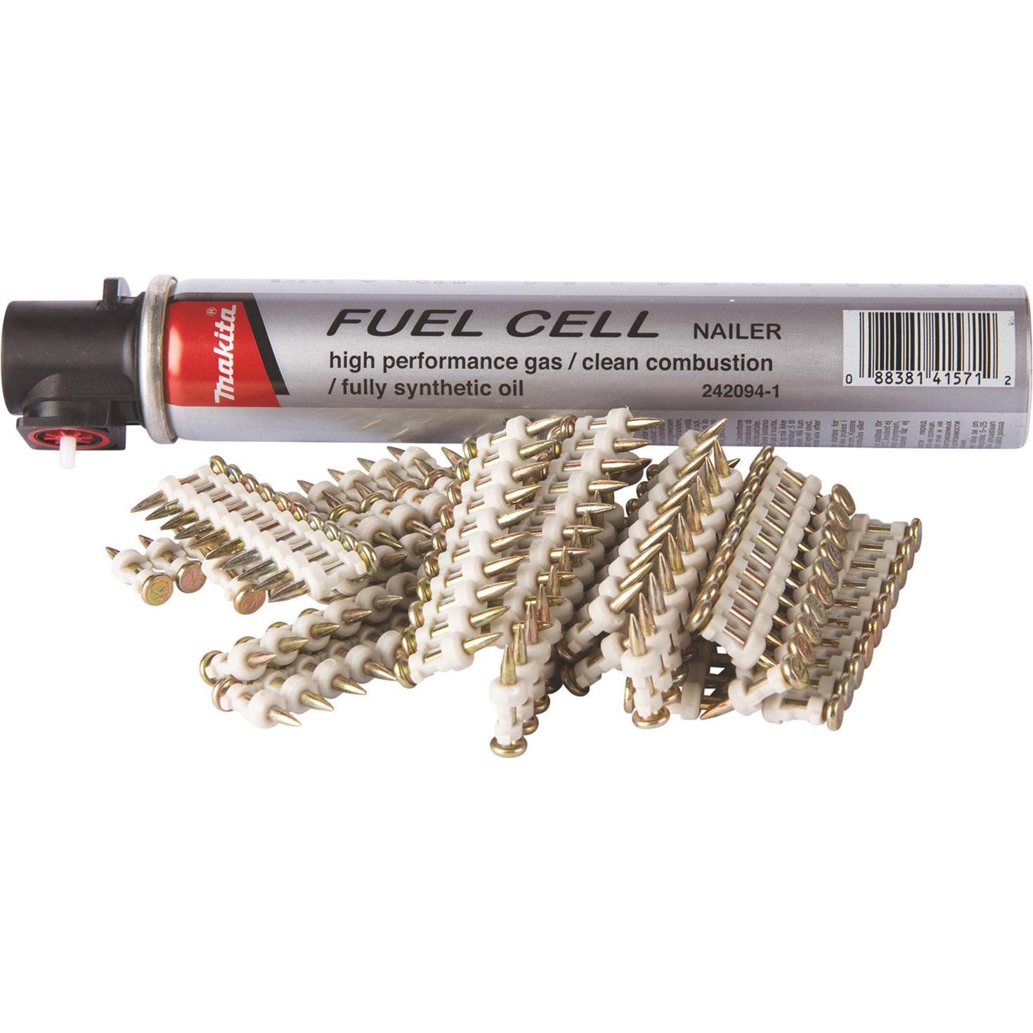 Makita, Tackerklammern + Tackernägel, FUEL CELL AND PIN 2.6X20 1000PCS