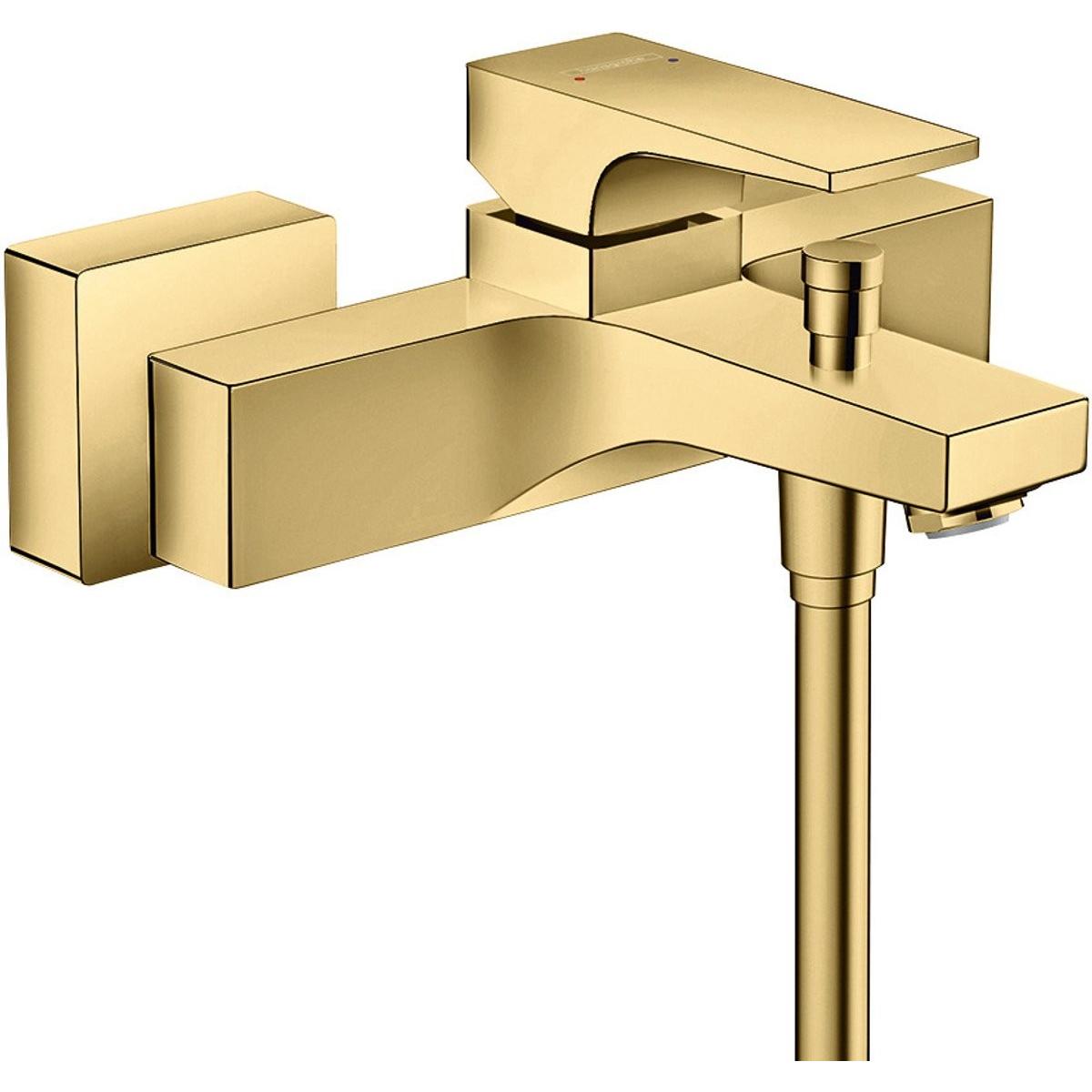 Hansgrohe, Rubinetteria Per Bagno, Miscelatore Per Vasca Metropol, A Vista, Oro Lucido