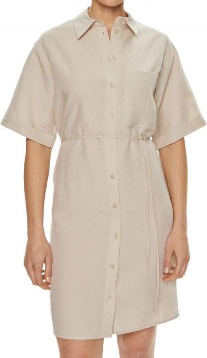 Image du produit Calvin Klein Hemdkleid aus Leinenmischung (36)