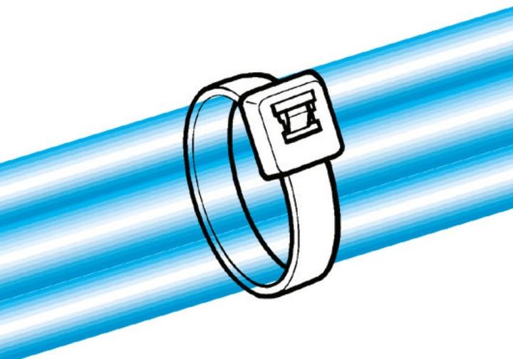 Actual product image HellermannTyton Cable tie (Plastic cable ties, 535 mm, 50 pcs.)