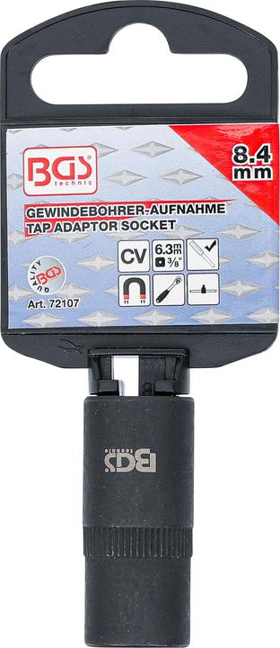 Produktbild BGS Gewindebohrer-Aufnahme-Steckschlüssel-Einsatz | 10 mm (3/8") | 8,4 mm