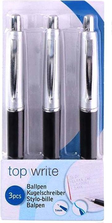 Productafbeelding Topwrite Balpen 3st (Grijs, 3x)